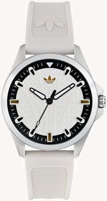 Adidas ORIGINALS ICONIC ONE (40mm) White Dial / White Silicone Strap AOFH25002