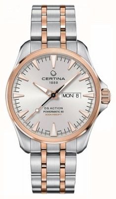 Certina | ds action day-date powermatic 80 | roestvrij staal | C0324302203100