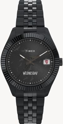 Timex X ウェンズデー レガシー (36mm) ブラック文字盤 / ブラックPVDステンレススチールブレスレット TW2Y19600