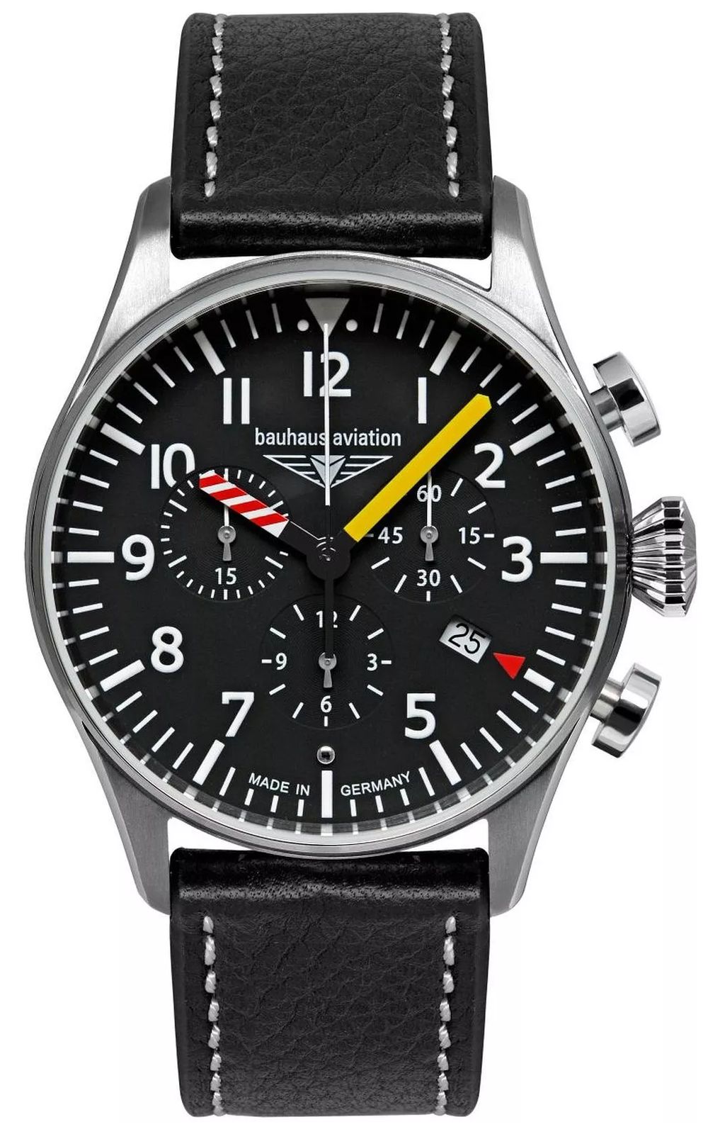 Bauhaus homme Aviation Tornado (41 mm) cadran noir / montre