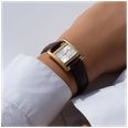 Herbelin Ve Avenue (19 x 23.4mm) Silver Guilloché Dial / Bordeaux Leather Strap 17537P08BU - alternatieve weergave 4
