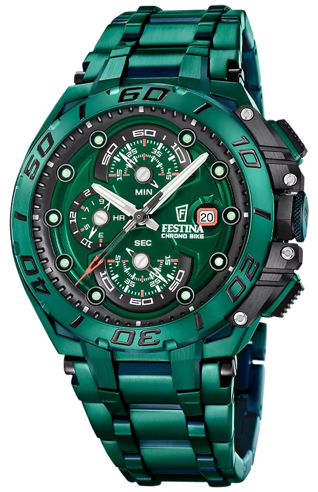 Festina Chrono Bike 2026 Special Edition 46mm Green Dial Watch