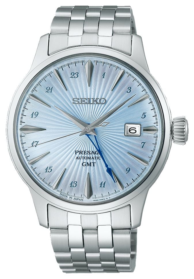 Seiko Presage Â« skydiving Â» cocktail time gmt (40,5 mm) montre