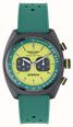 Aston Martin Aramco Formula One™ Team DWF Quartz Chronograph (43mm) Yellow Dial / Podium Green Silicone Strap MTFD2F603
