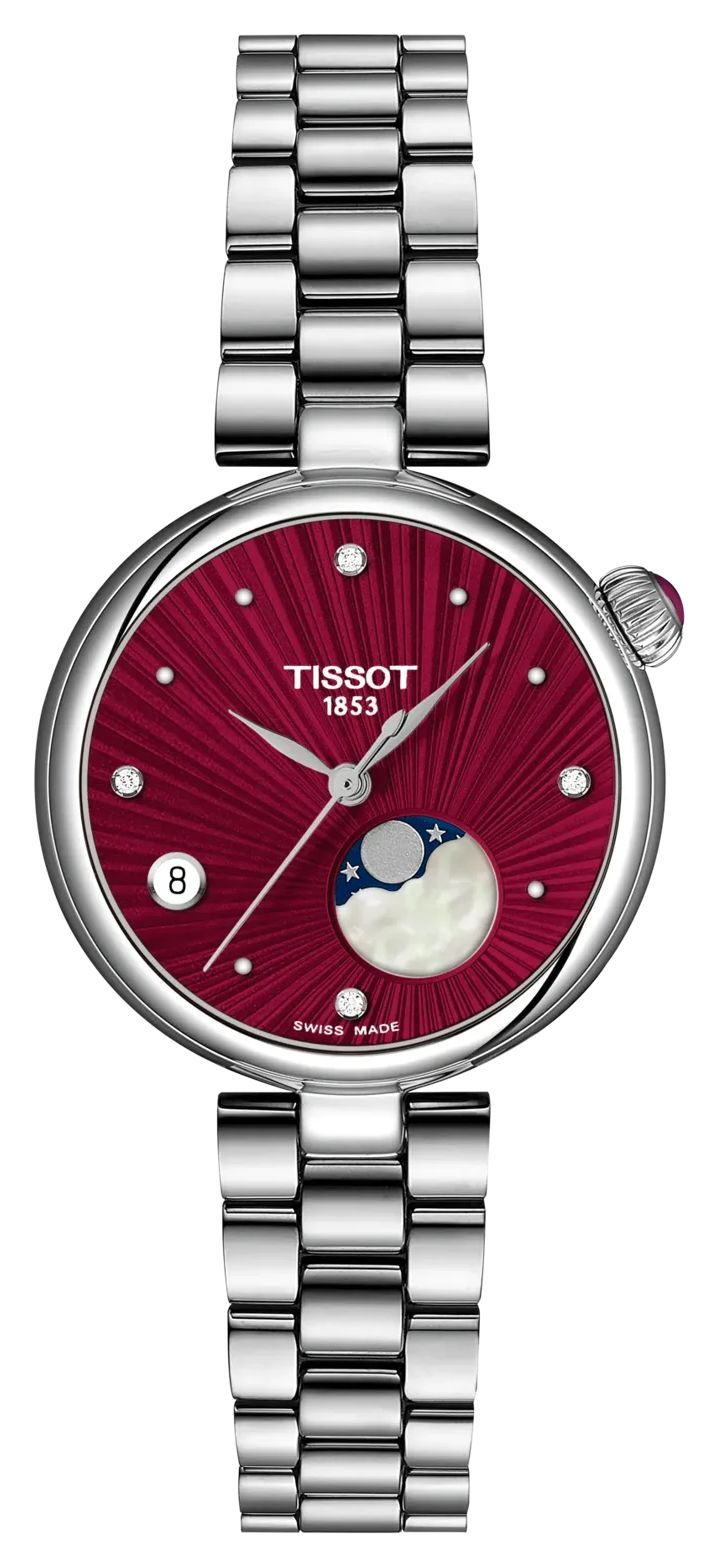 Tissot Desir phase de lune quartz (29,6 mm) cadran rouge / montre