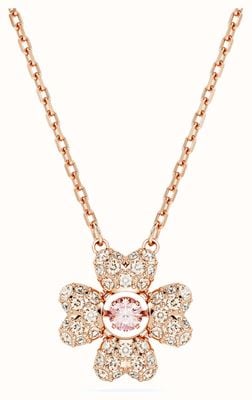 Swarovski Idyllia Pendant Necklace Rose Gold-Tone Plated White and Pink Crystals 5674211