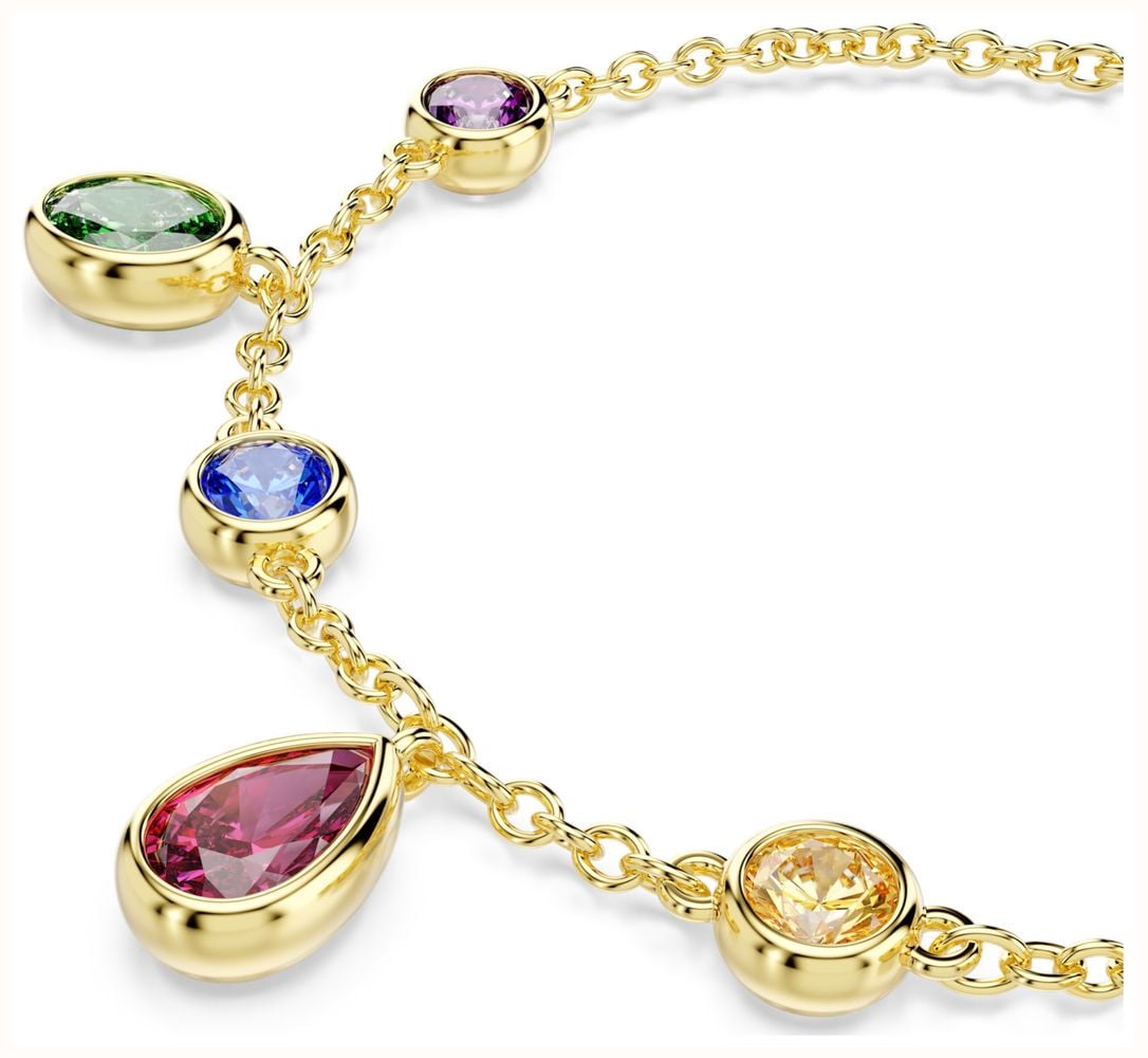 Swarovski Imber bracelet Mixed cuts, Multicoloured, 18K gold finish 5759809 - 备用视图 2