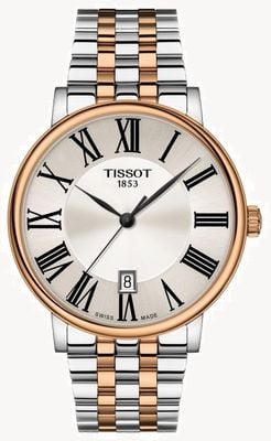 Tissot | Herrenwagen | silbernes Zifferblatt | zweifarbiger Edelstahl T1224102203300