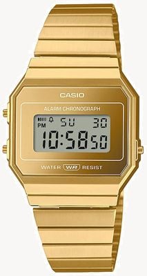 Casio Vintage digitale alarmchronograaf a700-serie - goud A700WEVG-9AEF