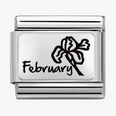 Nomination Classic February Birthstone Amethyst Charm 330112/14