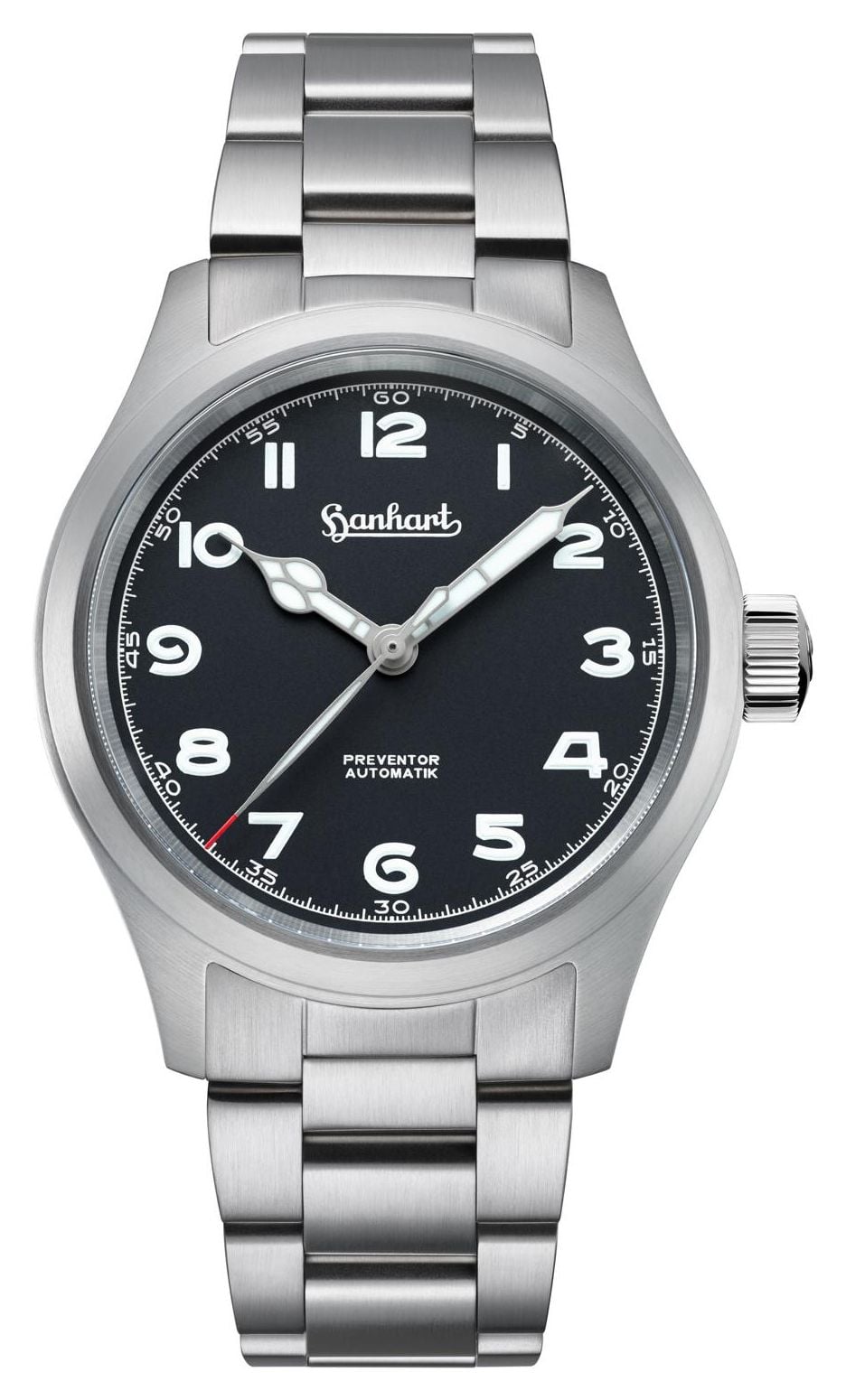 Hanhart Pioneer Preventor HD12â¢ (39 mm) cadran noir montre