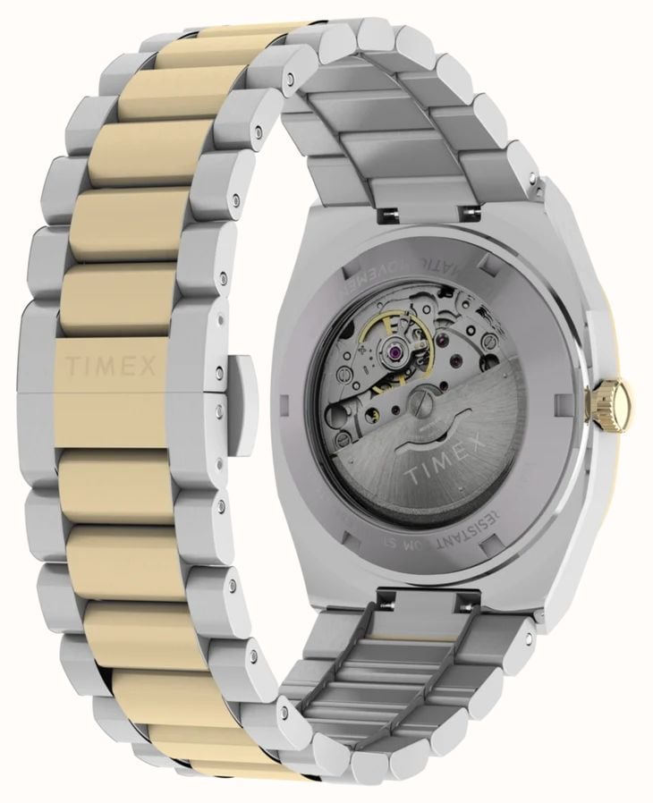 Timex Automatic E Line 38mm Stainless Steel Two Tone Bracelet Watch TW6A00600 - alternate view 4