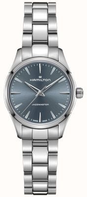 Hamilton ジャズマスター クォーツ (32mm) ブルーサンレイダイヤル / ステンレススチールブレスレット H32301141