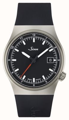 Sinn 544 RS Automatik (38,5 mm), mattschwarzes Zifferblatt / schwarzes Silikonarmband 544.011 SILICONE