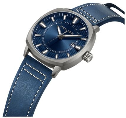 Police UNDAUNTED Quartz Date 48mm Blue Dial Blue Leather Strap PEWJB9003503 James Moore Co. Jewellers of Distinction Since 1997 in Kenilworth Warwickshire