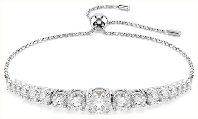 Swarovski Matrix Bracelet, Gradient of Round Cuts, White, Rhodium Plated 5690677