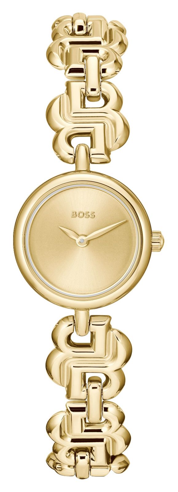 BOSS habillÃ©e Double B (23 mm) avec cadran dorÃ© et montre