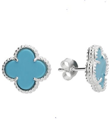 Sterling Silver Turquoise Stud Earrings H6403/T