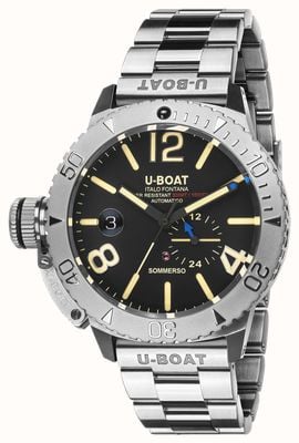 U-Boat Sommerso Automatic (46mm) Black Dial / Stainless Steel Bracelet 9007/A/MT