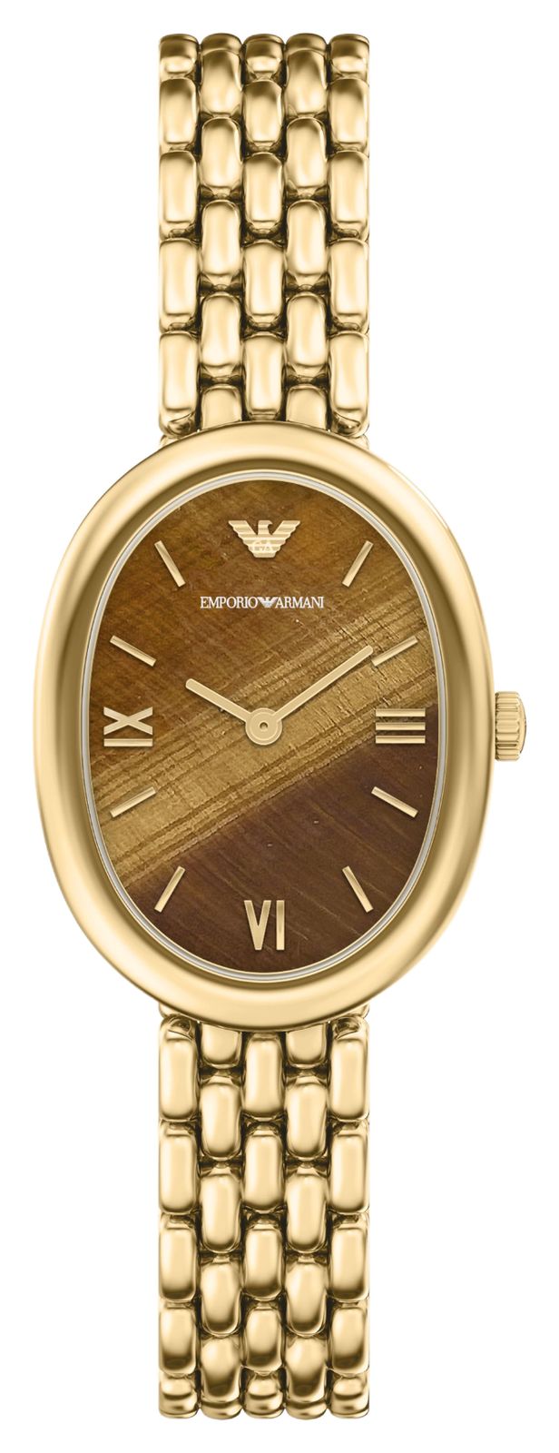 Emporio Armani Quartz deux aiguilles (34mm) cadran brun / montre