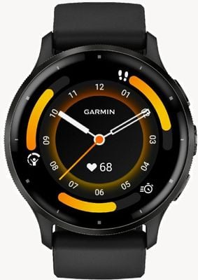 Garmin Venu 3 Slate Stainless Steel Bezel With Black Case And Silicone Band 010-02784-01
