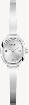 Guess Bracelet Penelope demi-jonc (21 mm) cadran argenté soleillé / bracelet en acier inoxydable GW0924L1