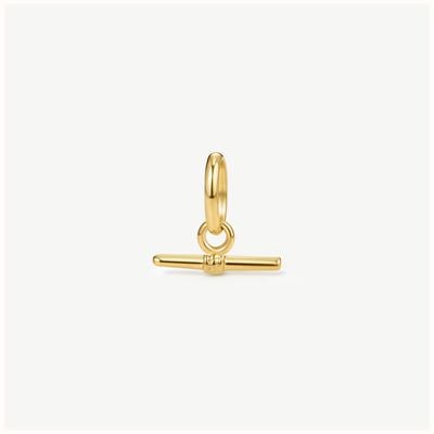 D.LOUISE Gold Tone T Barm Charm Pendant CH-42