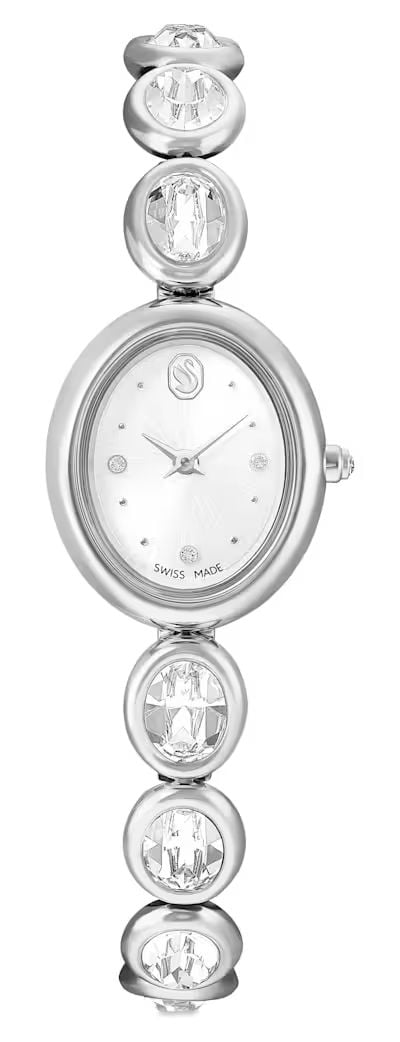 Swarovski Imber ovale, Swiss Made, bracelet mÃ©tal, montre