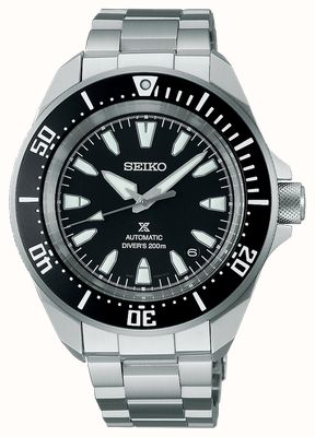 Seiko Prospex 4r plongeur « shog-urai » noir (41,7 mm) cadran noir / bracelet en acier inoxydable SRPL13K1