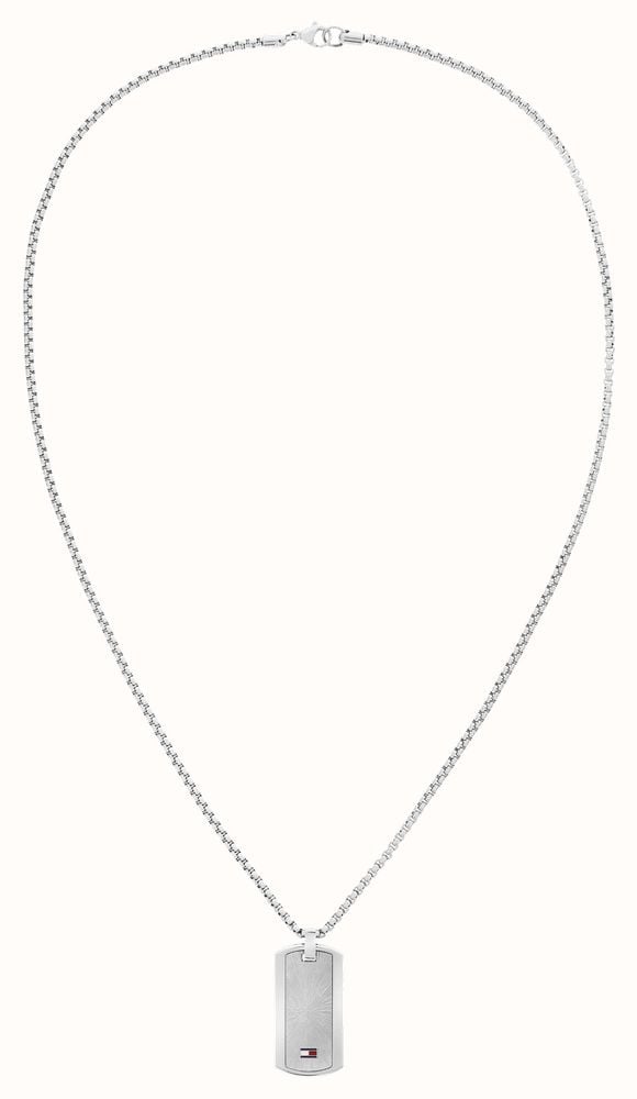 Tommy Hilfiger Men's Stainless Steel Dog Tag Necklace