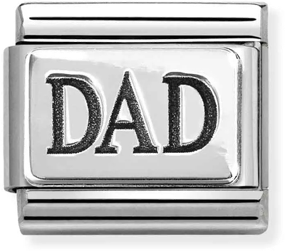 Nomination Classic Dad Sterling Silver & Steel Charm 330102/63