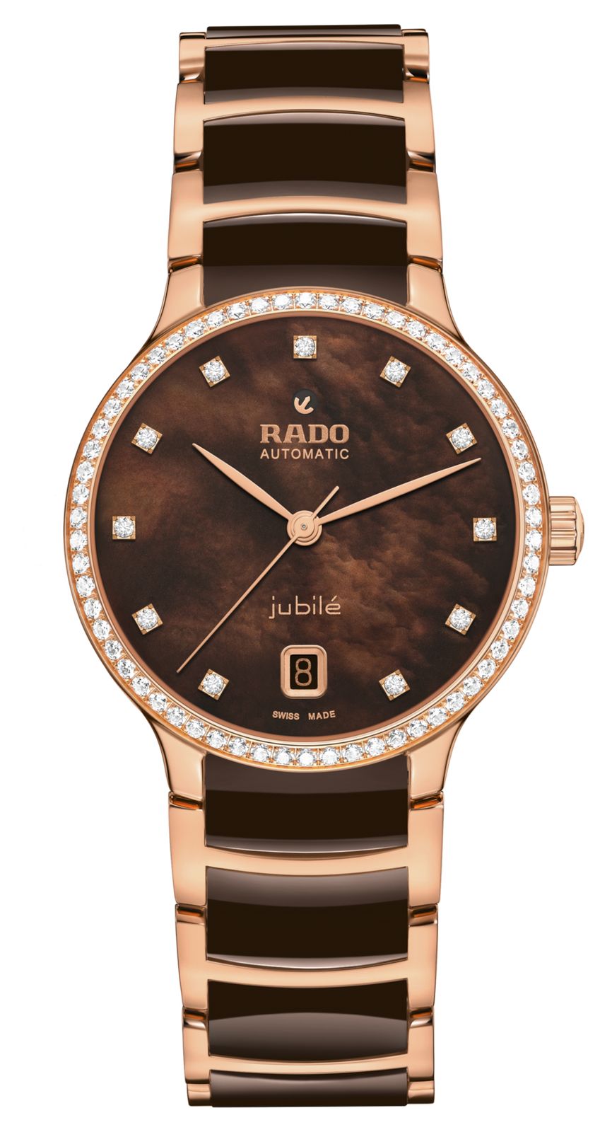 RADO automatique Centrix sertie de diamants (35 mm), montre