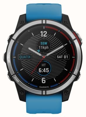 Garmin Quatix 7 montre connectée gps marine bracelet silicone bleu 010-02540-61