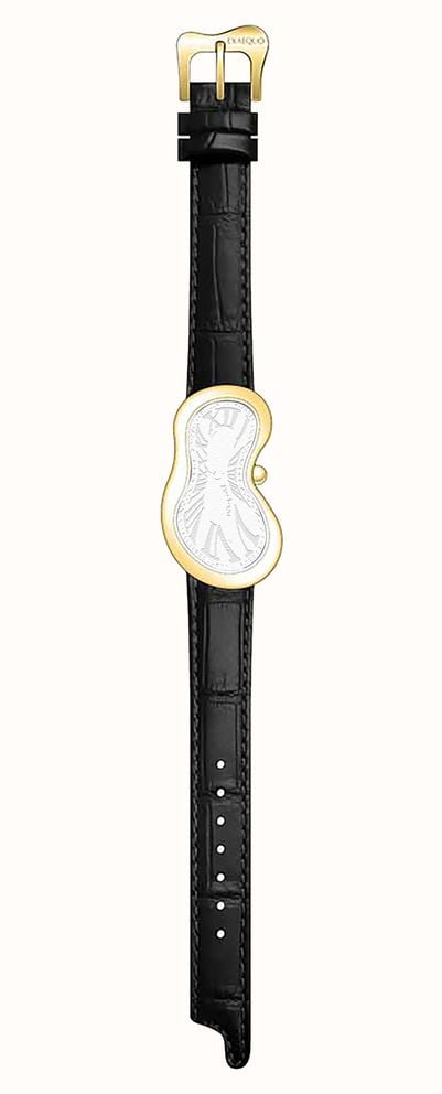 Exaequo Melting Watch EX CLASSIC BLACK.CROC.GOLD