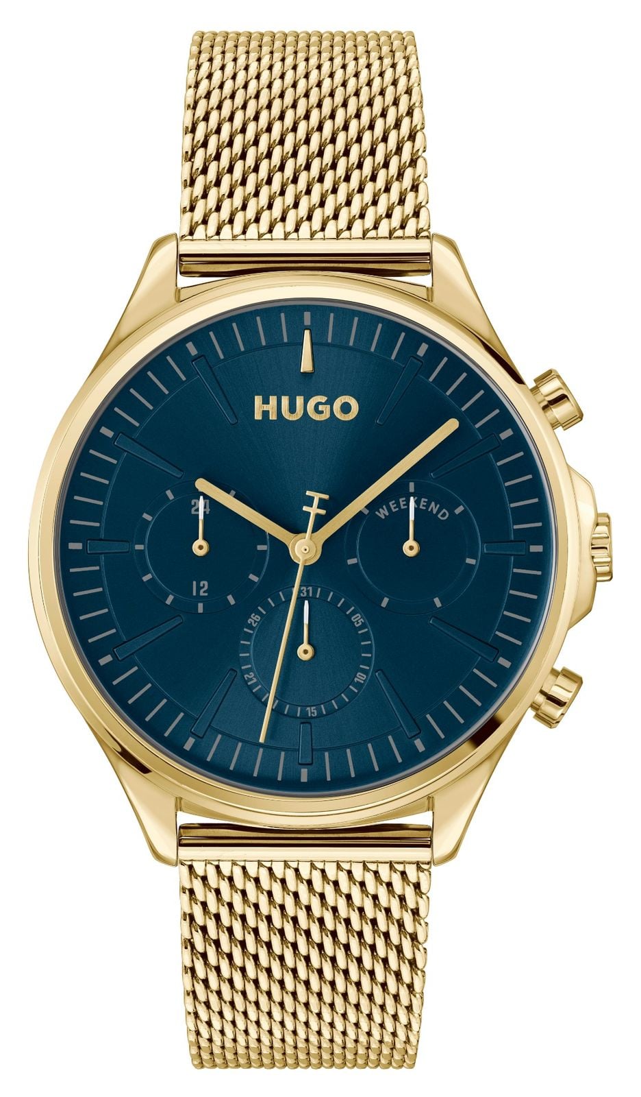 HUGO #smash multifonction (43 mm) cadran bleu / bracelet en montre
