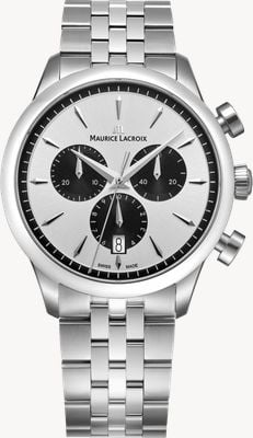 Maurice Lacroix 1975 Quartz Chronograph (40mm) Silver Sun-Brushed Dial / Stainless Steel Bracelet 751038-SS002-130-1