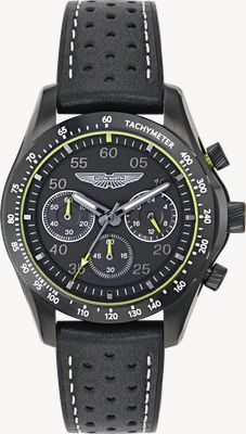 Aston Martin Thrill SGT W Quartz Chronograph (42mm) Black Dial / Black Silicone Strap MTRS1F502