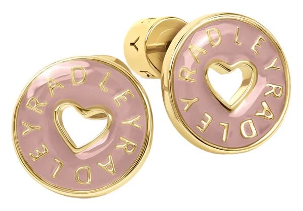 Radley Sion Close Pale Pink Gold Plated Stud Jewellery