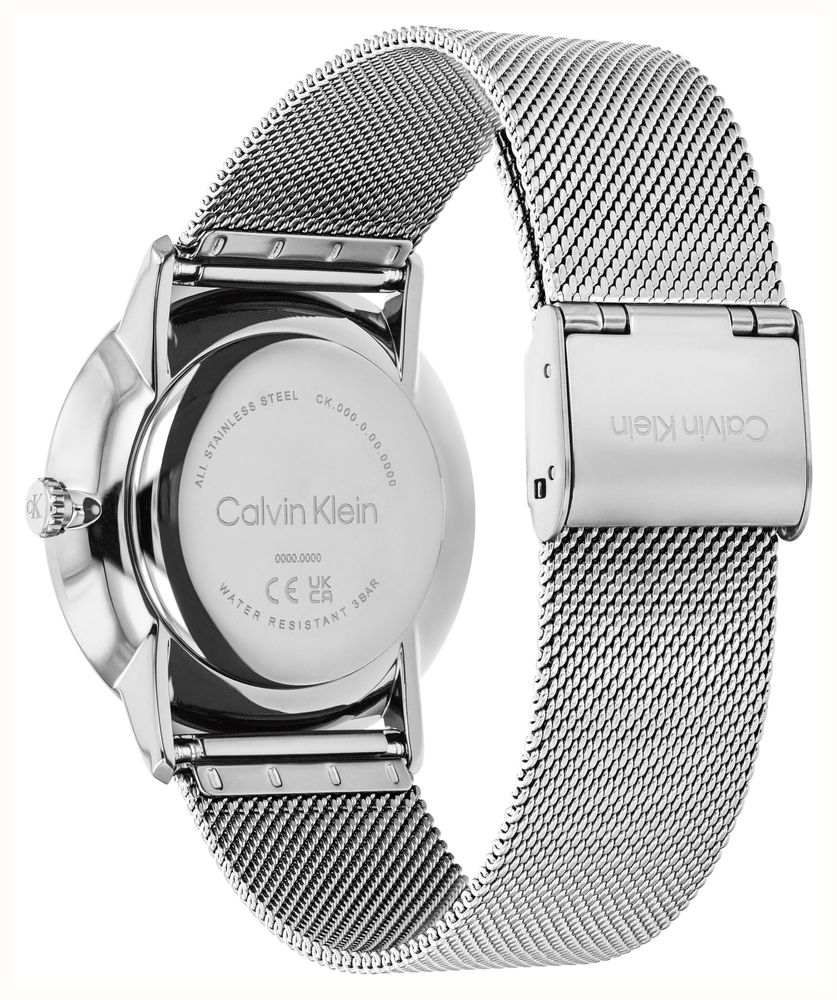 Calvin Klein Exceptional Quartz (37mm) Black CK Dial / Stainless Steel Mesh Bracelet 25200604 - vista alternativa 3