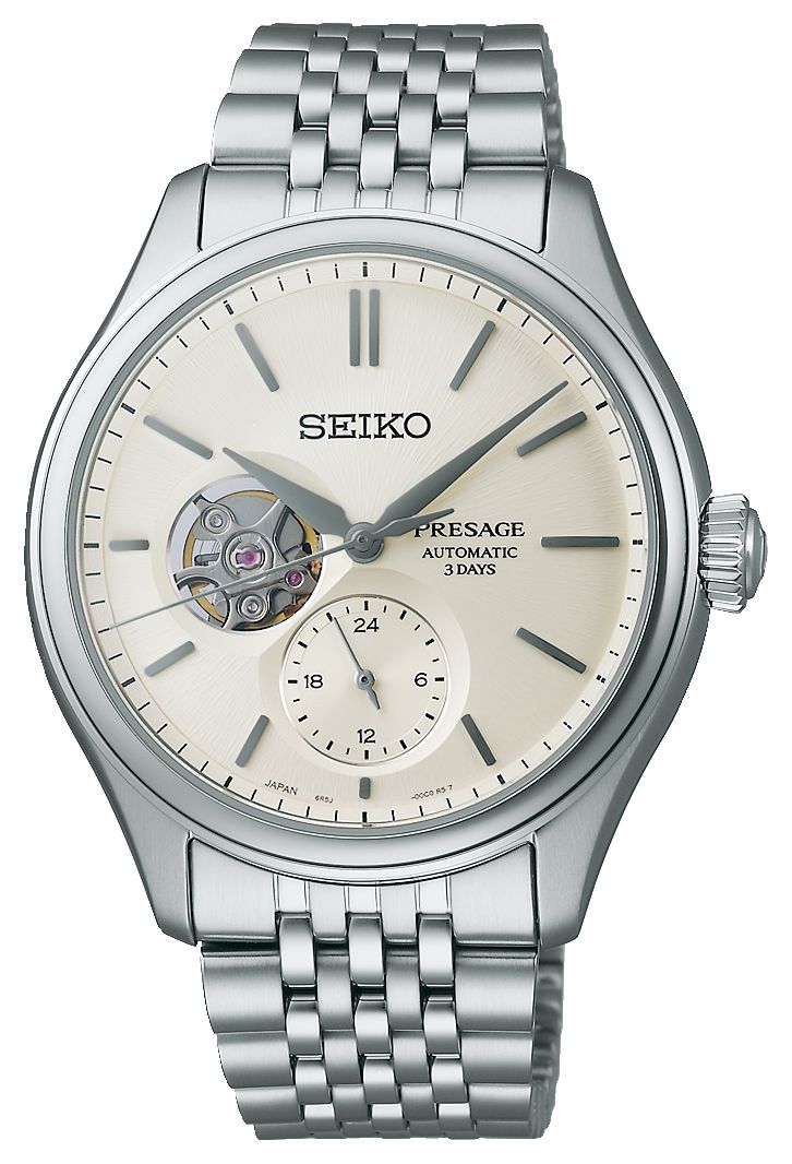 Seiko SÃ©rie classique Presage Â«shiro-iroÂ» Ã  cÅur ouvert montre
