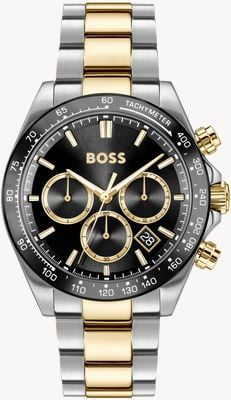 BOSS HERO 2.0 Chronograph (44mm) Black Dial / Two-Tone Stainless Steel Bracelet 1514269