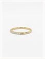 0.15ct Round Brilliant Natural Diamond 9ct Yellow Gold Half Eternity Ring HET100110/YG - vista alternativa 2