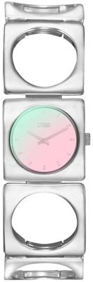 STORM Bransoleta Groovy v2 Lazer Pink ze stali nierdzewnej z wycięciami 47554/PK