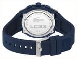 Lacoste Lc33 Dual-Display Multifunction Silver Dial Blue Silicone Strap Watch 2011515 - widok alternatywny 4