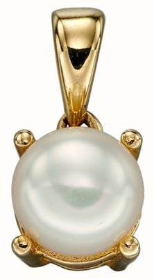Elements Gold 9ct Y/g FW Pearl June Birth Stone Pendant Only GP2193
