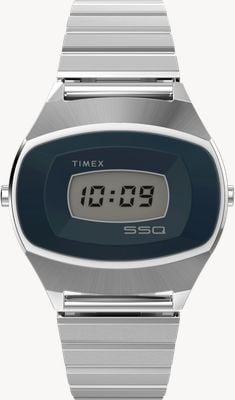 Timex Q タイメックス 1975 SSQ デジタル復刻版 (38mm) デジタル文字盤 / ステンレススチールブレスレット TW2Y06100