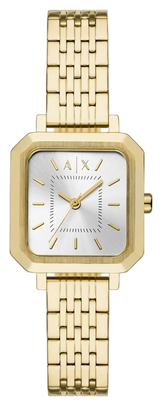 Armani Exchange Ã  quartz carrÃ©e Ã  trois aiguilles montre