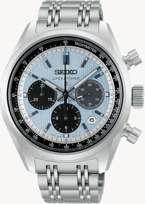 Seiko Prospex Speedtimer “Grand Touring” Mechanical Chronograph in Sky Blue HBD001J1