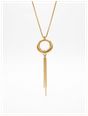 9ct Yellow Gold Drop Pendant Necklace J87184