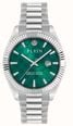 Philipp Plein DATE SUPERLATIVE Quartz (41mm) Green Sunray Dial / Stainless Steel Bracelet PWDHA0126